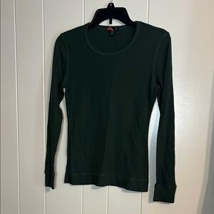 No. 21 Fitted Green Long Sleeve Tee